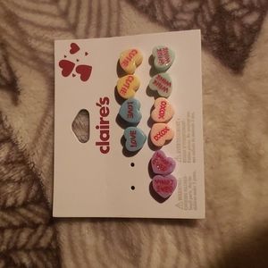 5 pairs of earrings from Claires